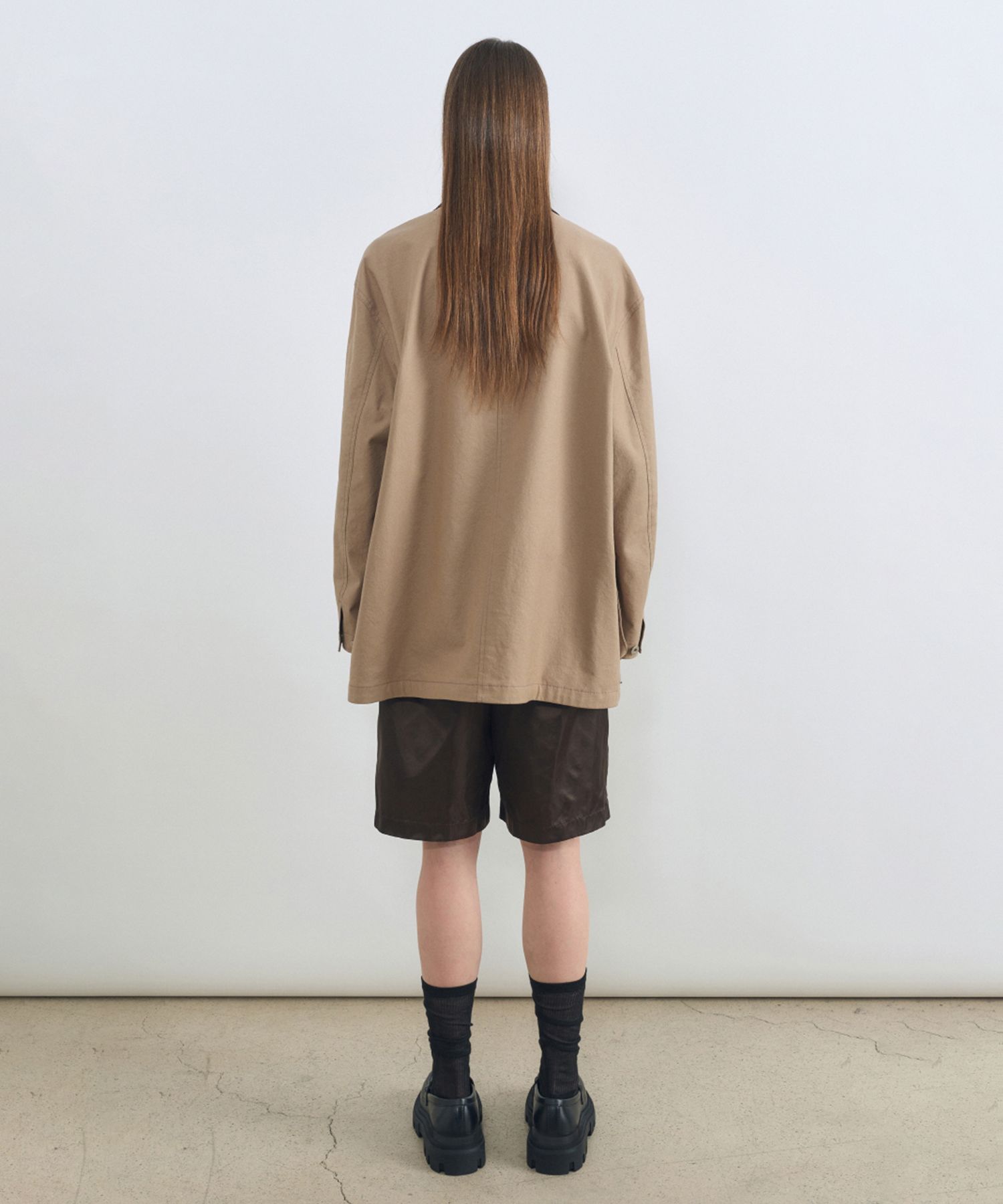 MUSINSA公式 | INSILENCE WOMEN Duck Canvas Chore Jacket BEIGE