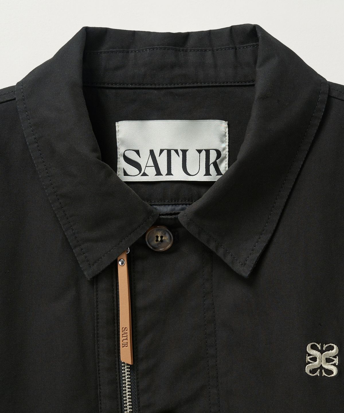 세터(SATUR) 코튼 워싱 자켓 블랙