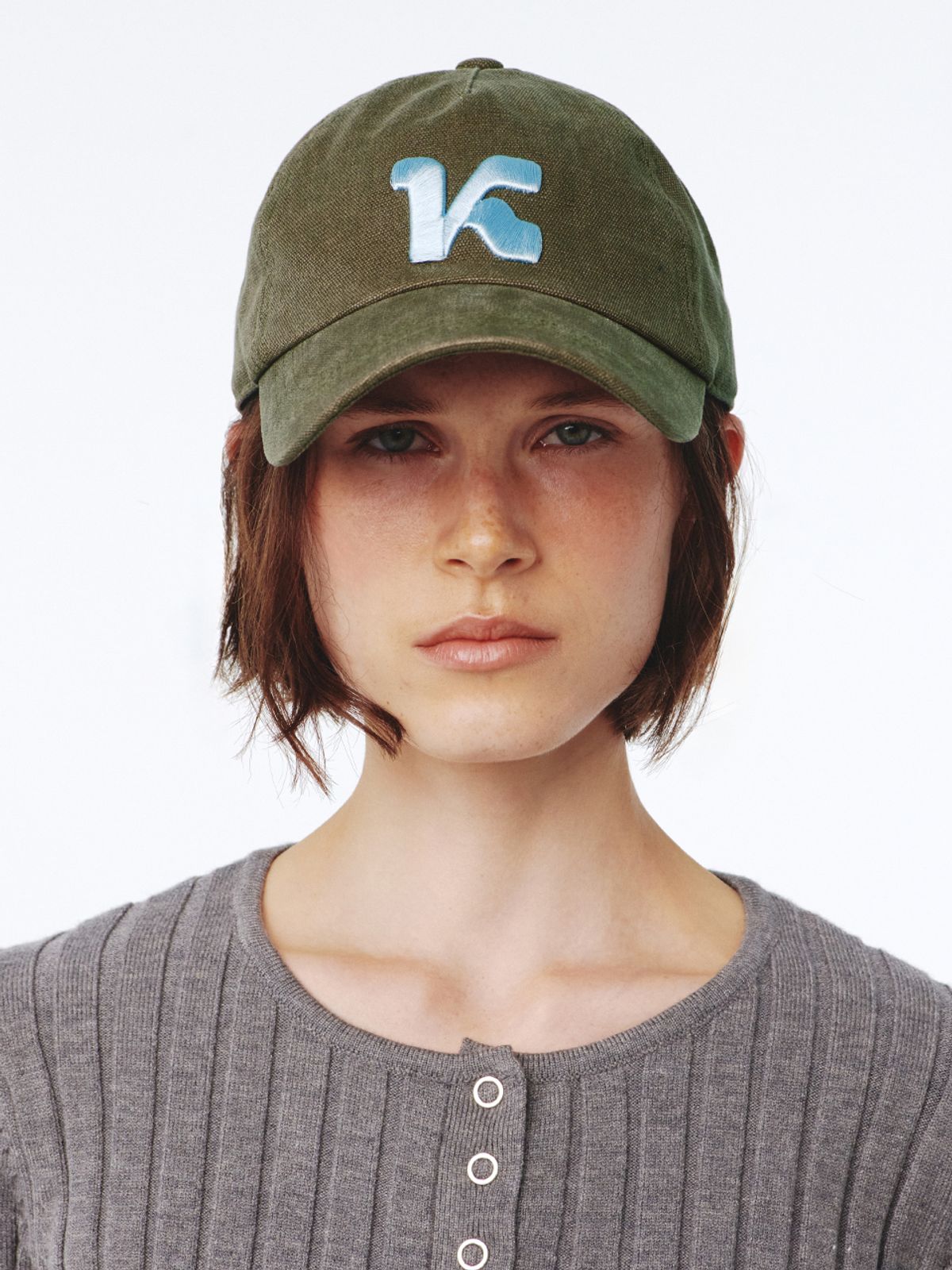 기준(KIJUN) K Symbol Cap UNISEX Khaki