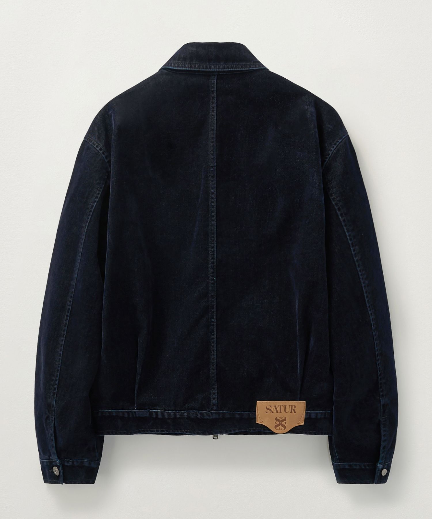 ジャケット・アウター SATUR camaro denim jacket ☆SATUR☆ Camaro Denim Jacket Black SA243MDJ01BK (SATUR/アウター