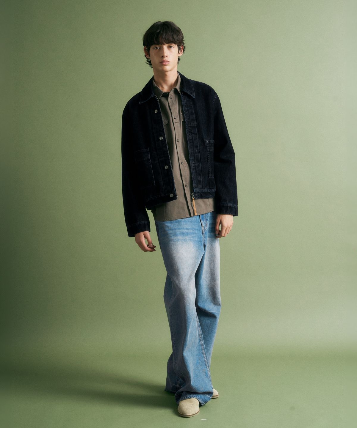 세터(SATUR) 카마로 데님 자켓 인디고 블루