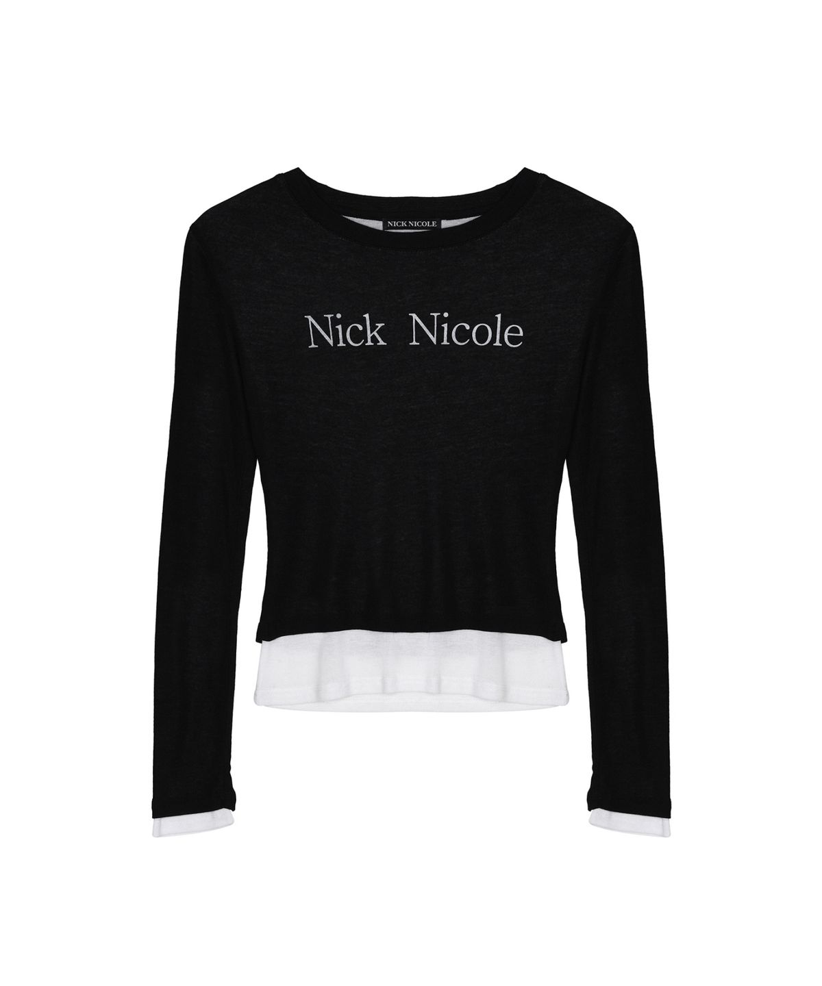 닉앤니콜(NICK&NICOLE) DOUBLE LAYERED LONG SLEEVE TOP_7 COLOR
