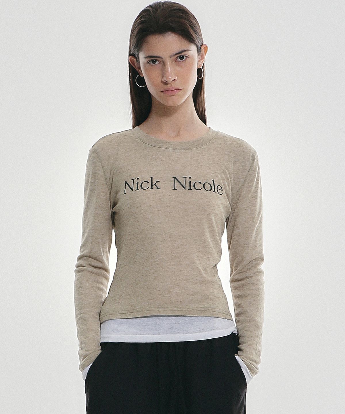 닉앤니콜(NICK&NICOLE) DOUBLE LAYERED LONG SLEEVE TOP_7 COLOR