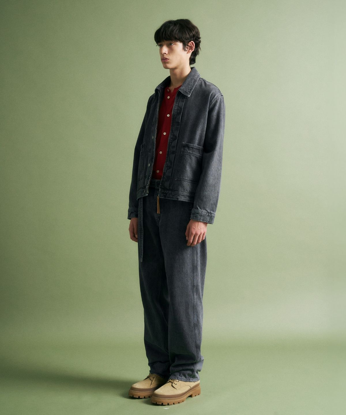 세터(SATUR) 카마로 데님 자켓 포그 블루