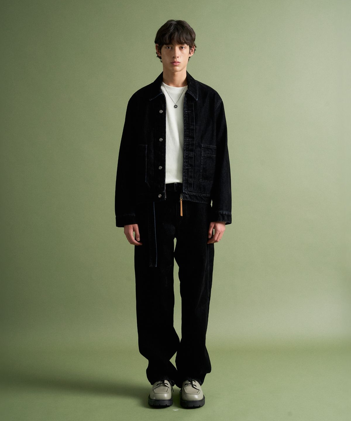 세터(SATUR) 카마로 데님 자켓 블랙