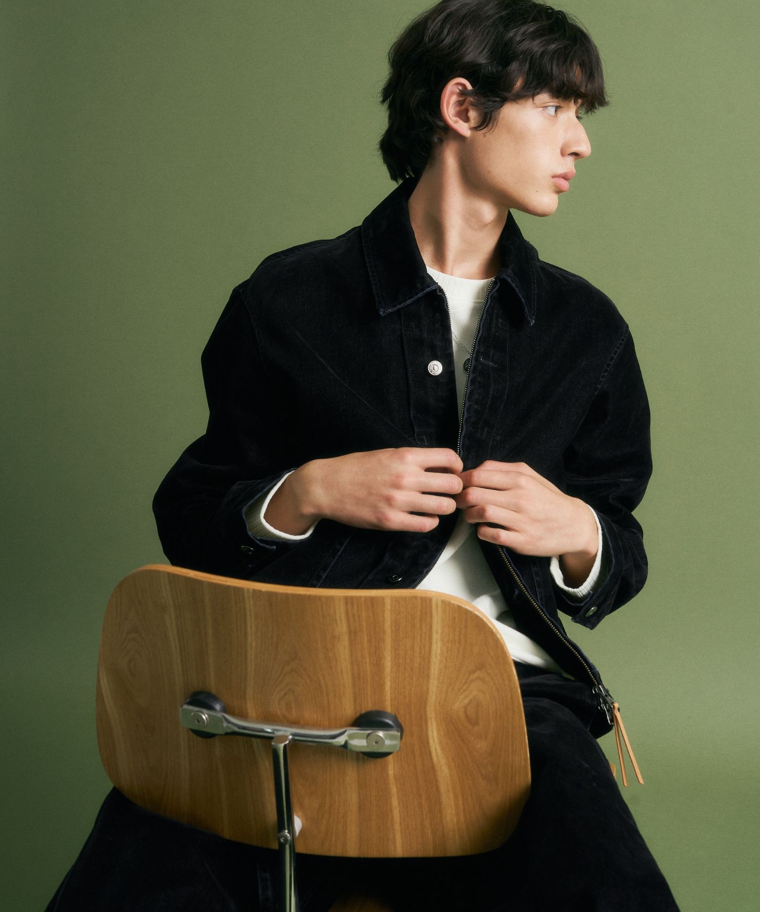 MUSINSA | SATUR camaro denim jacket black