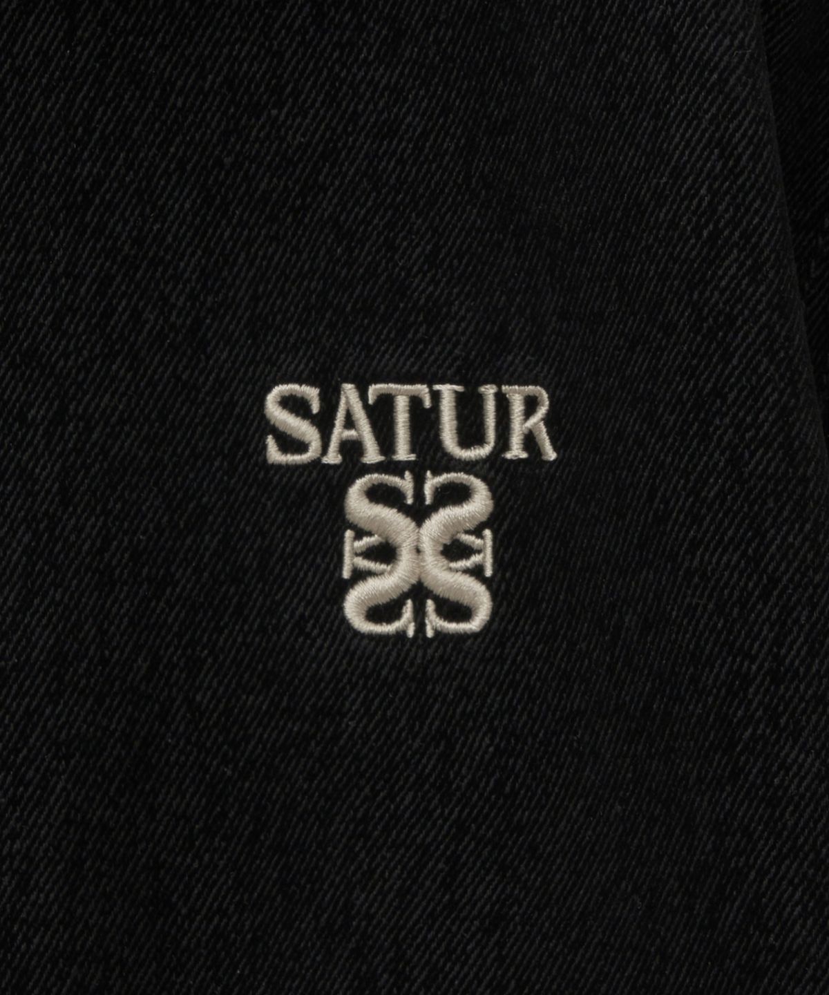 세터(SATUR) 테오 벨벳 데님 자켓 블랙