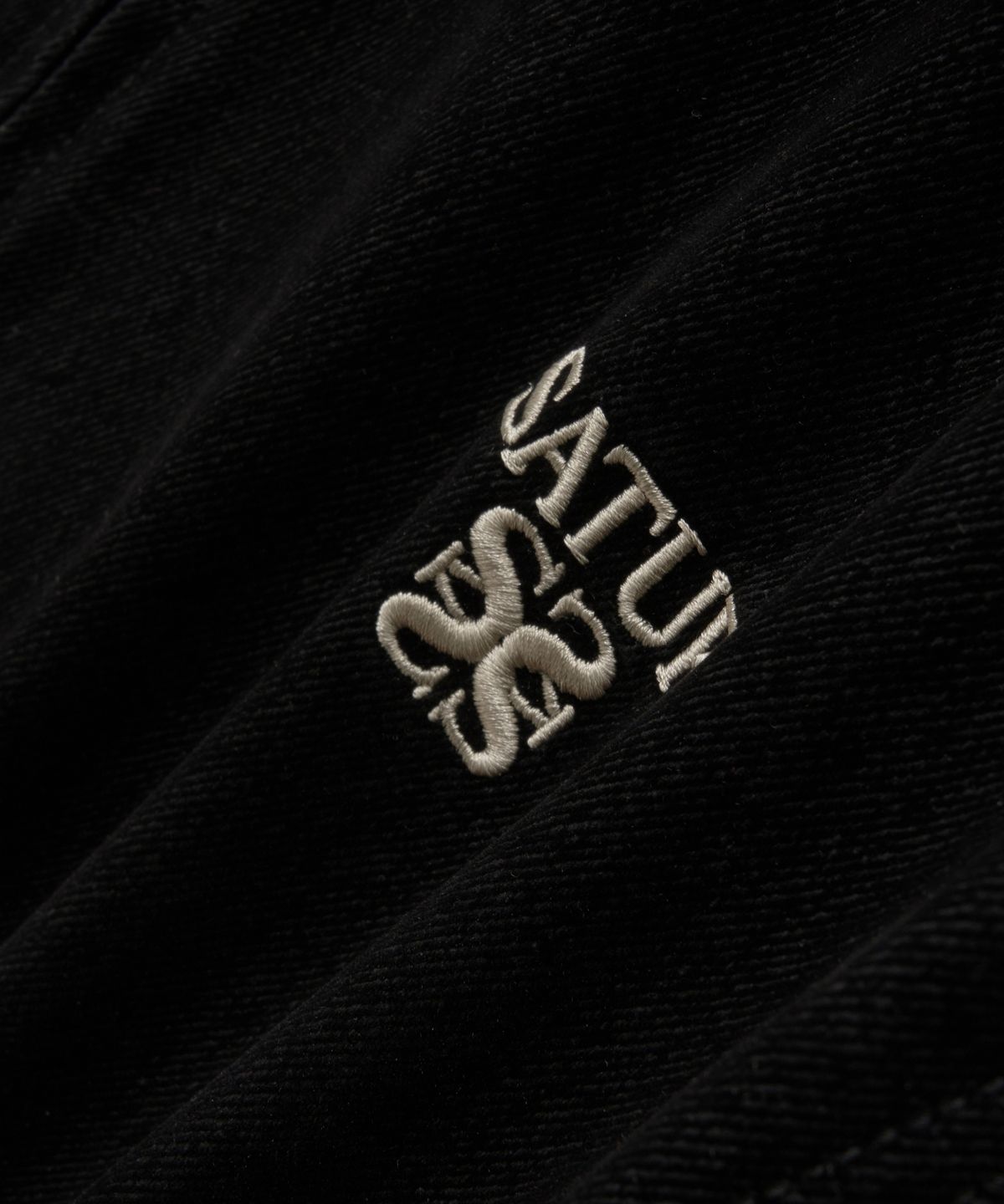 세터(SATUR) 테오 벨벳 데님 자켓 블랙