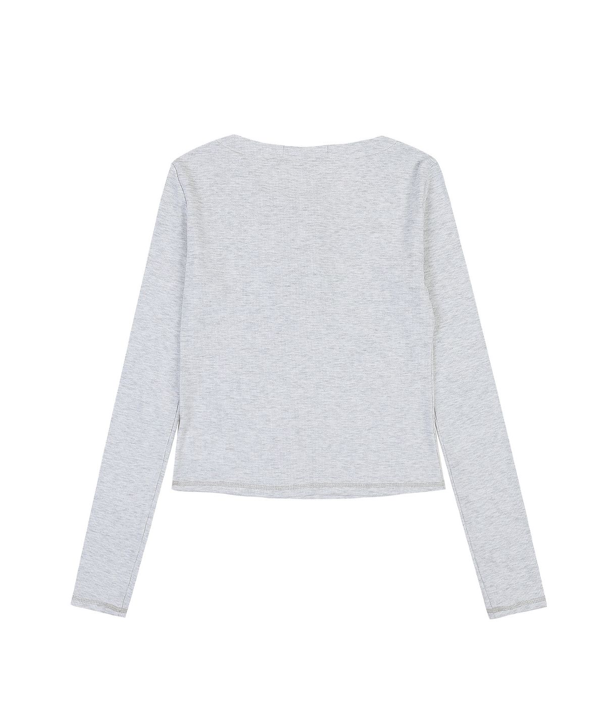오디너리 홀리데이(ORDINARY HOLIDAY) [VONDUTCH] 와플 스냅 티셔츠 [LIGHT GRAY]