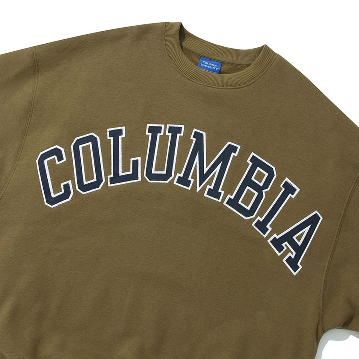 컬럼비아 유니버시티(COLUMBIA UNIVERSITY) COLUMBIA ARCH OVER-FIT FLEECE SWEATSHIRTS 카키브라운