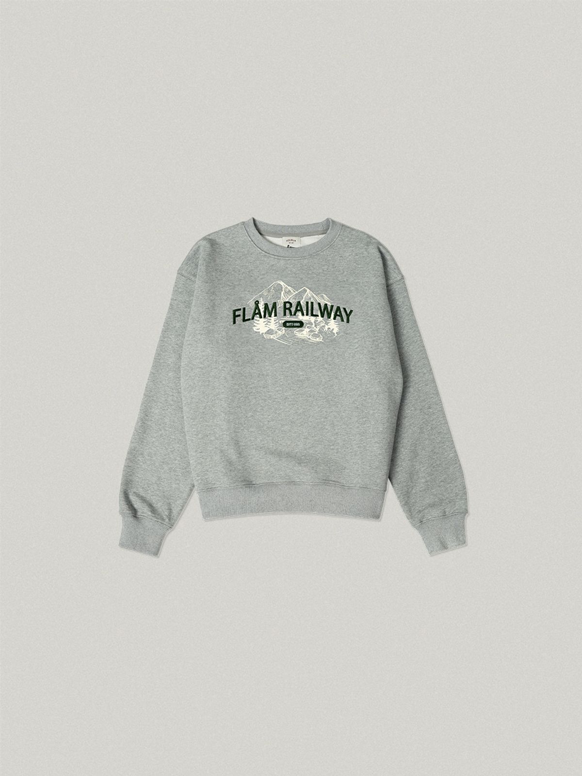 폴뉴아(FOLNUA) RAILWAY OVER FIT SWEAT SHIRT (GRAY)