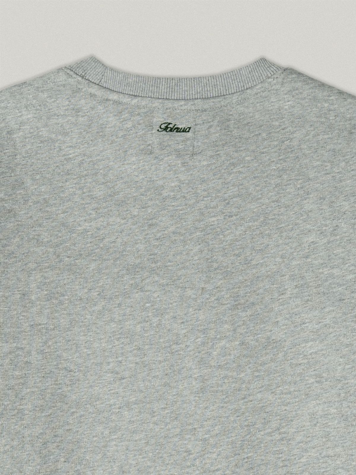 폴뉴아(FOLNUA) RAILWAY OVER FIT SWEAT SHIRT (GRAY)