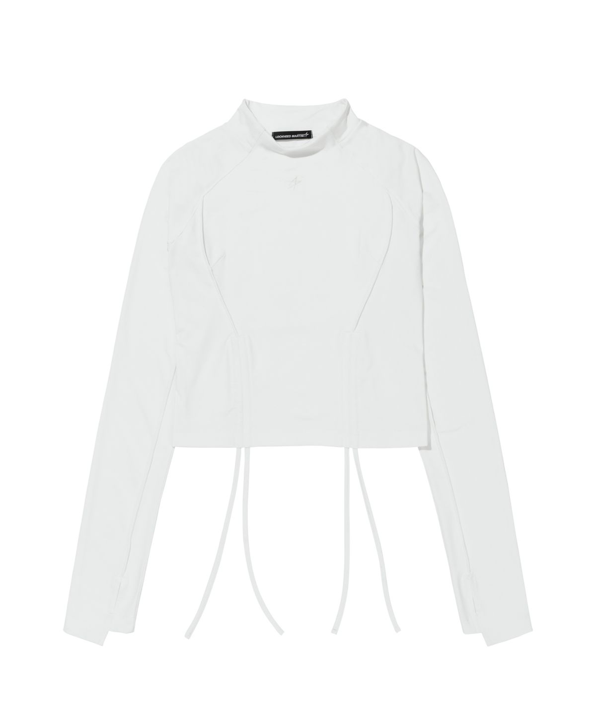 록히드마틴(LOCKHEED MARTIN) CROP STRING LONG SLEEVE TEE (OFF WHITE)