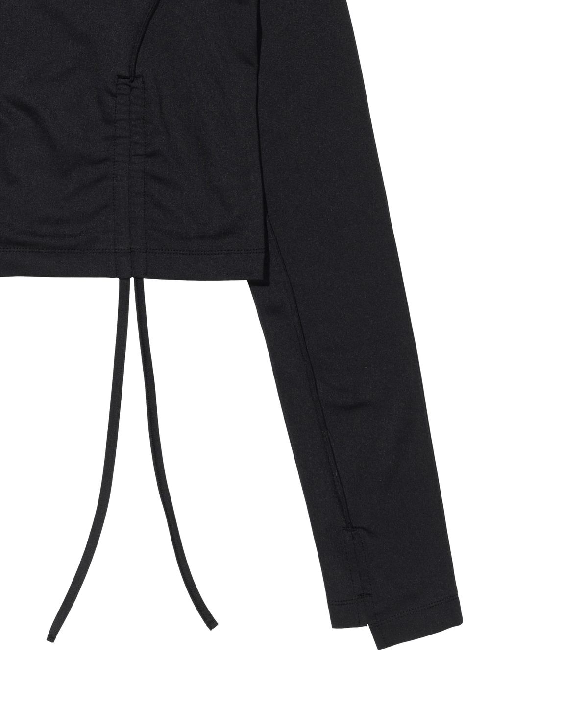 록히드마틴(LOCKHEED MARTIN) CROP STRING LONG SLEEVE TEE (BLACK)