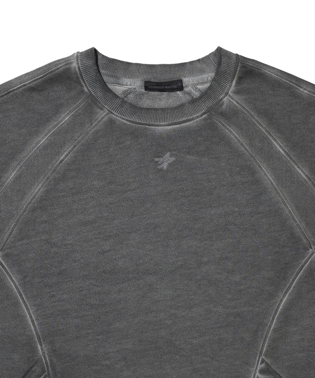 록히드마틴(LOCKHEED MARTIN) LM LUNAR DYED RIB POINT SWEATSHIRTS (CHARCOAL)
