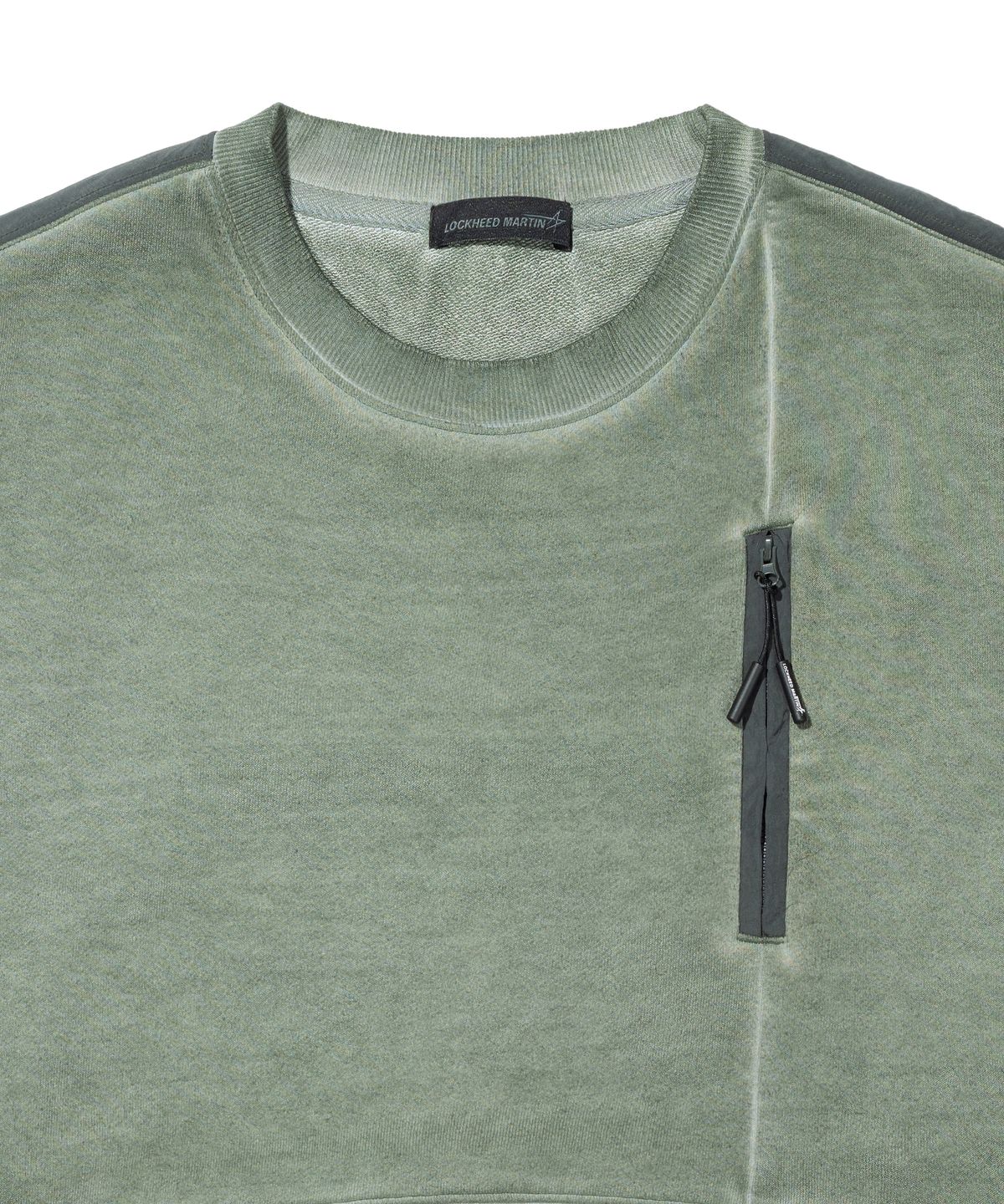 록히드마틴(LOCKHEED MARTIN) LM LUNAR DYED ZIPPER POCKET SWEATSHIRTS (KHAKI)