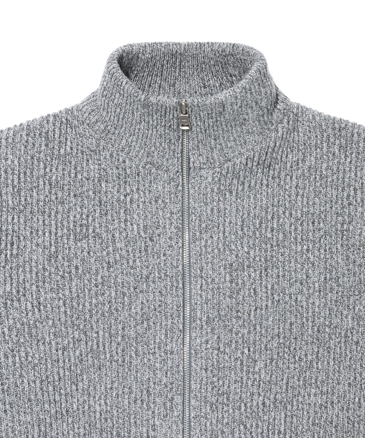 록히드마틴(LOCKHEED MARTIN) LM MELANGE FULL ZIPUP SWEATER (GREY)