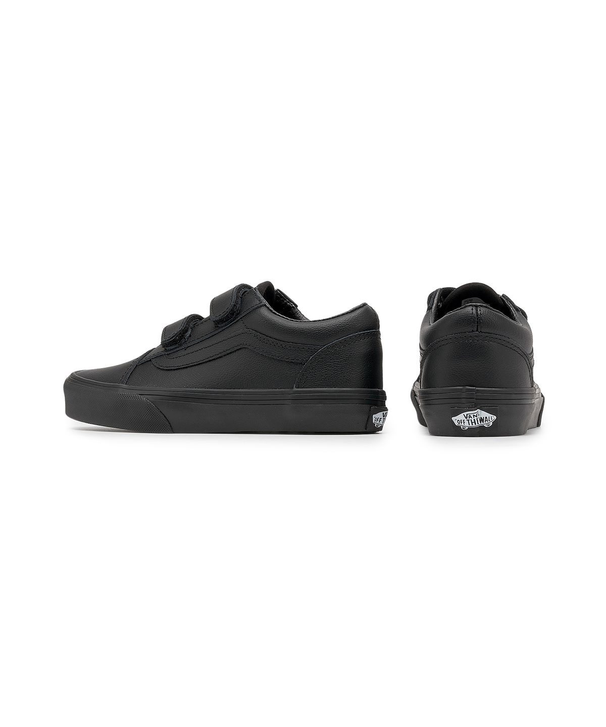 반스 키즈(VANS KIDS) 올드스쿨 벨크로 키즈 - (클래식 텀블) 블랙 모노 / VN000CYAHF91