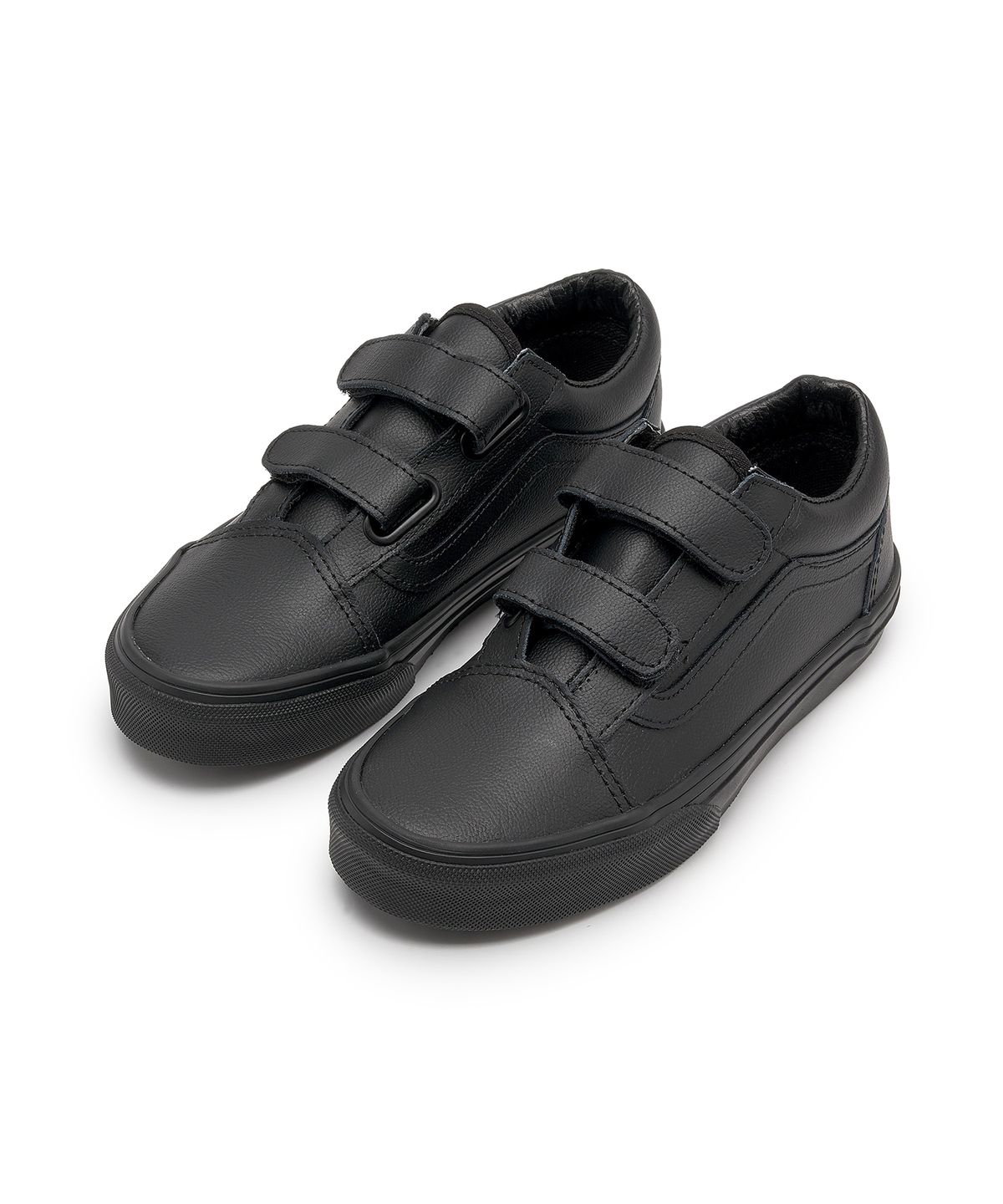 반스 키즈(VANS KIDS) 올드스쿨 벨크로 키즈 - (클래식 텀블) 블랙 모노 / VN000CYAHF91