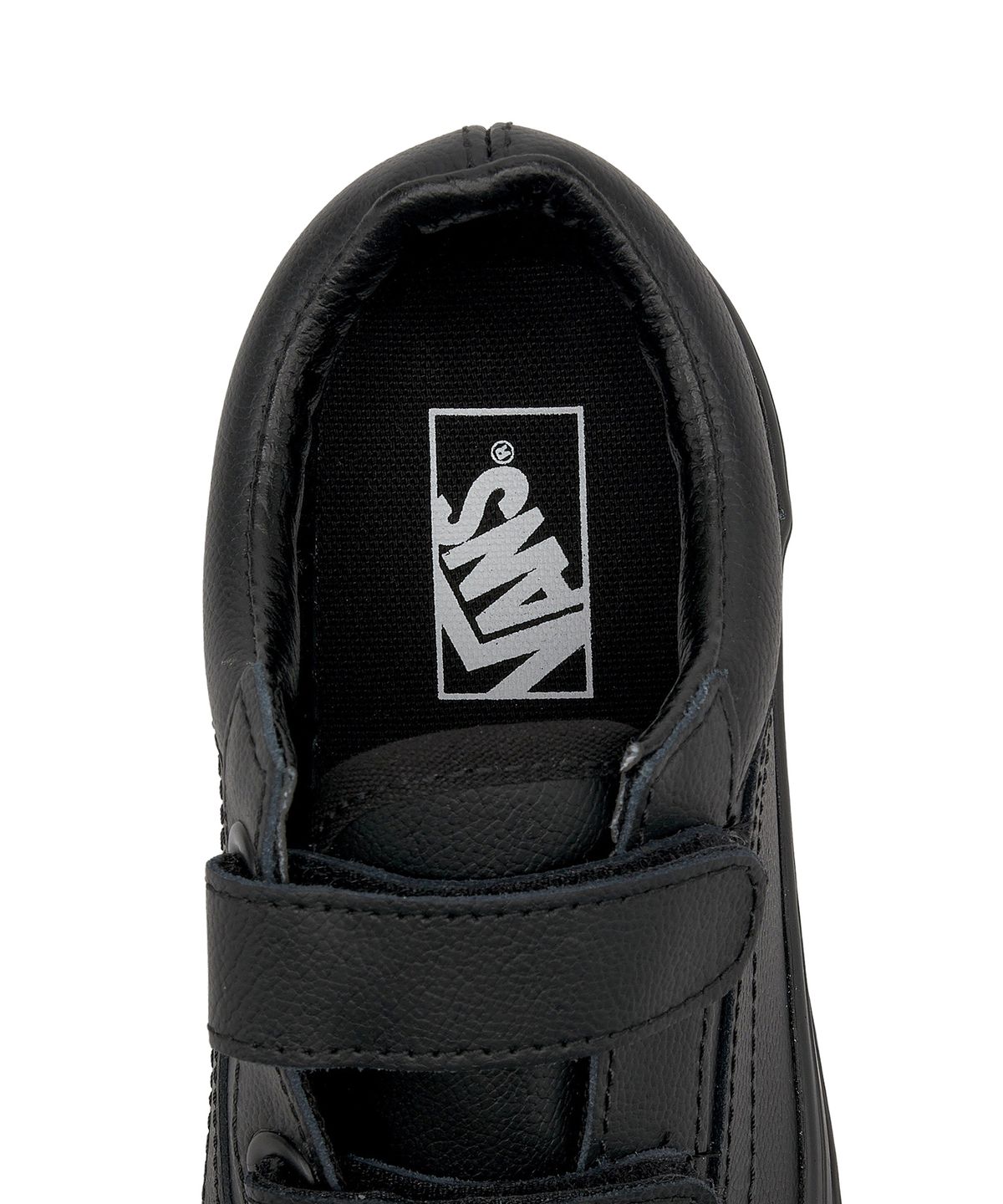 반스 키즈(VANS KIDS) 올드스쿨 벨크로 키즈 - (클래식 텀블) 블랙 모노 / VN000CYAHF91