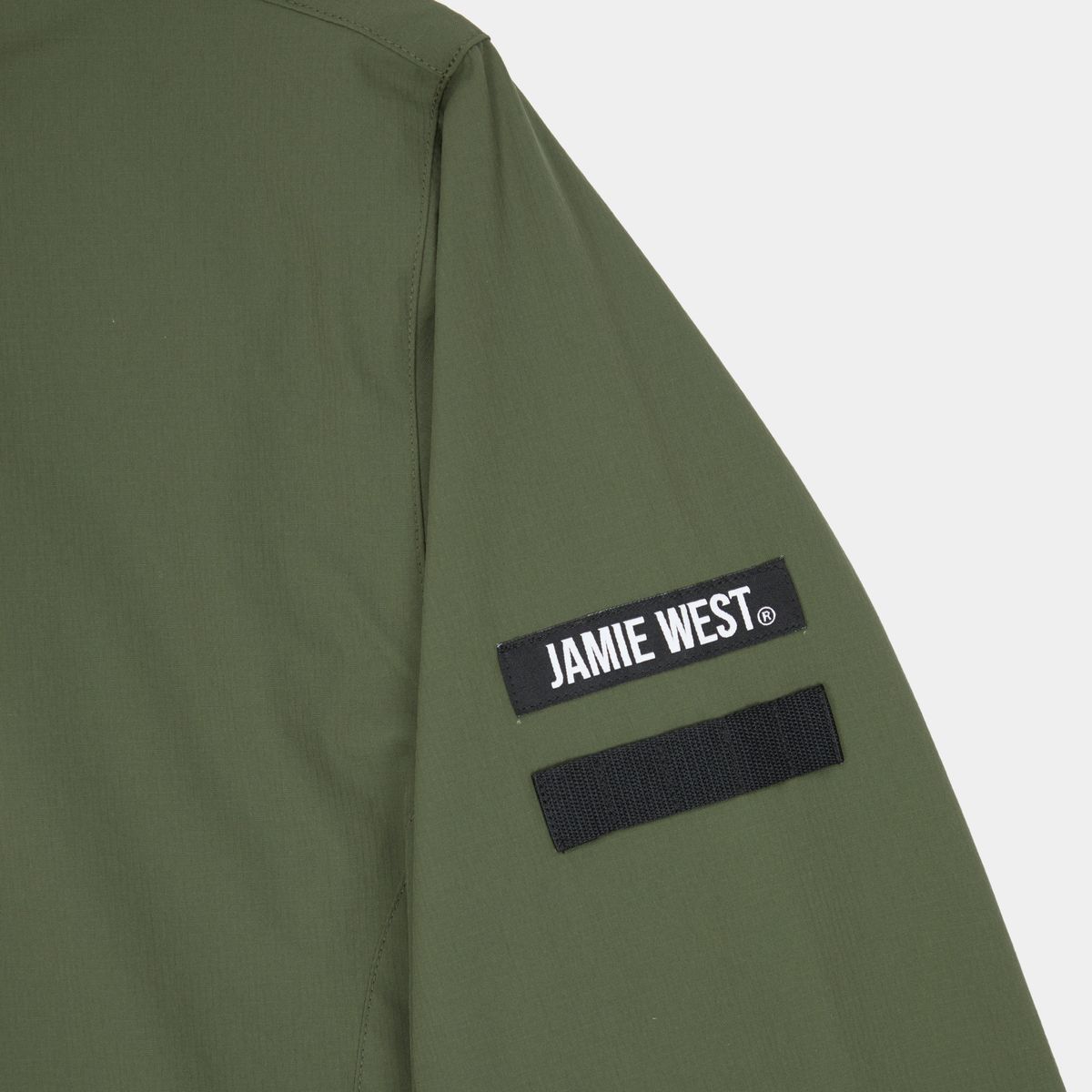 제이미웨스트(JAMIE WEST) US 라운드넥 우븐 풀오버 (카키)