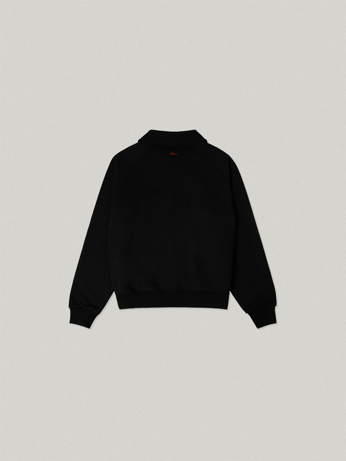 폴뉴아(FOLNUA) DUR COLLAR ZIP UP SWEAT SHIRT (BLACK)