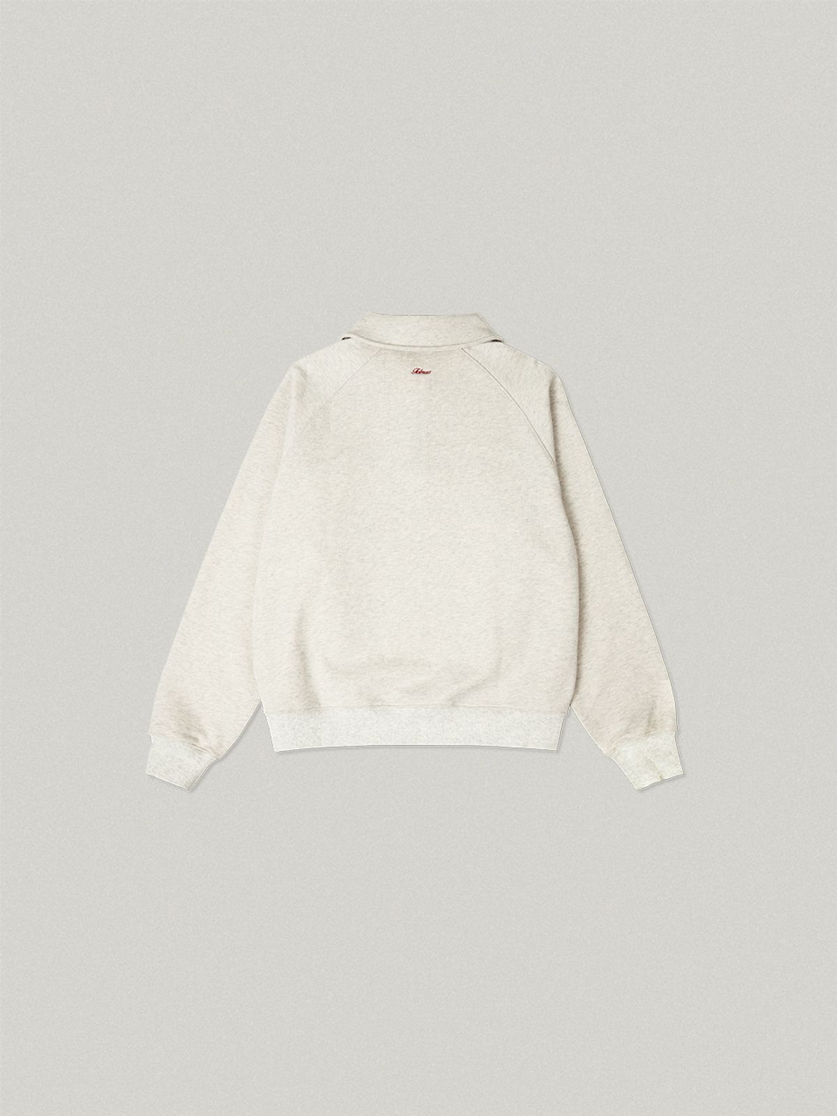 폴뉴아(FOLNUA) DUR COLLAR ZIP UP SWEAT SHIRT (OATMEAL)