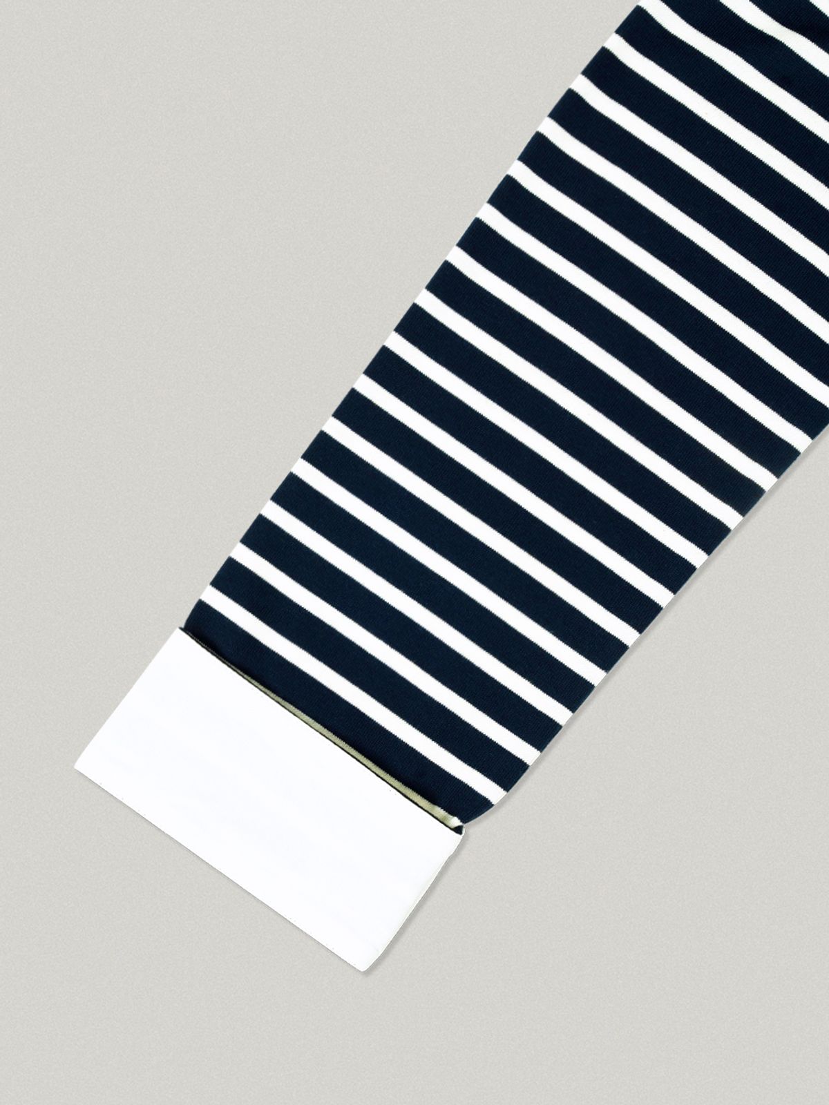 폴뉴아(FOLNUA) NUER STRIPE T-SHIRT (NAVY IVORY)