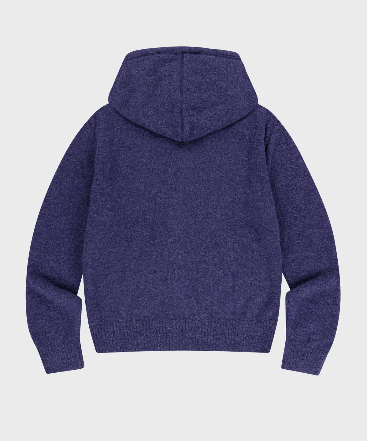 더바이닐하우스(THEVINYLHOUSE) ROUND POCKET KNIT ZIP-UP PURPLE