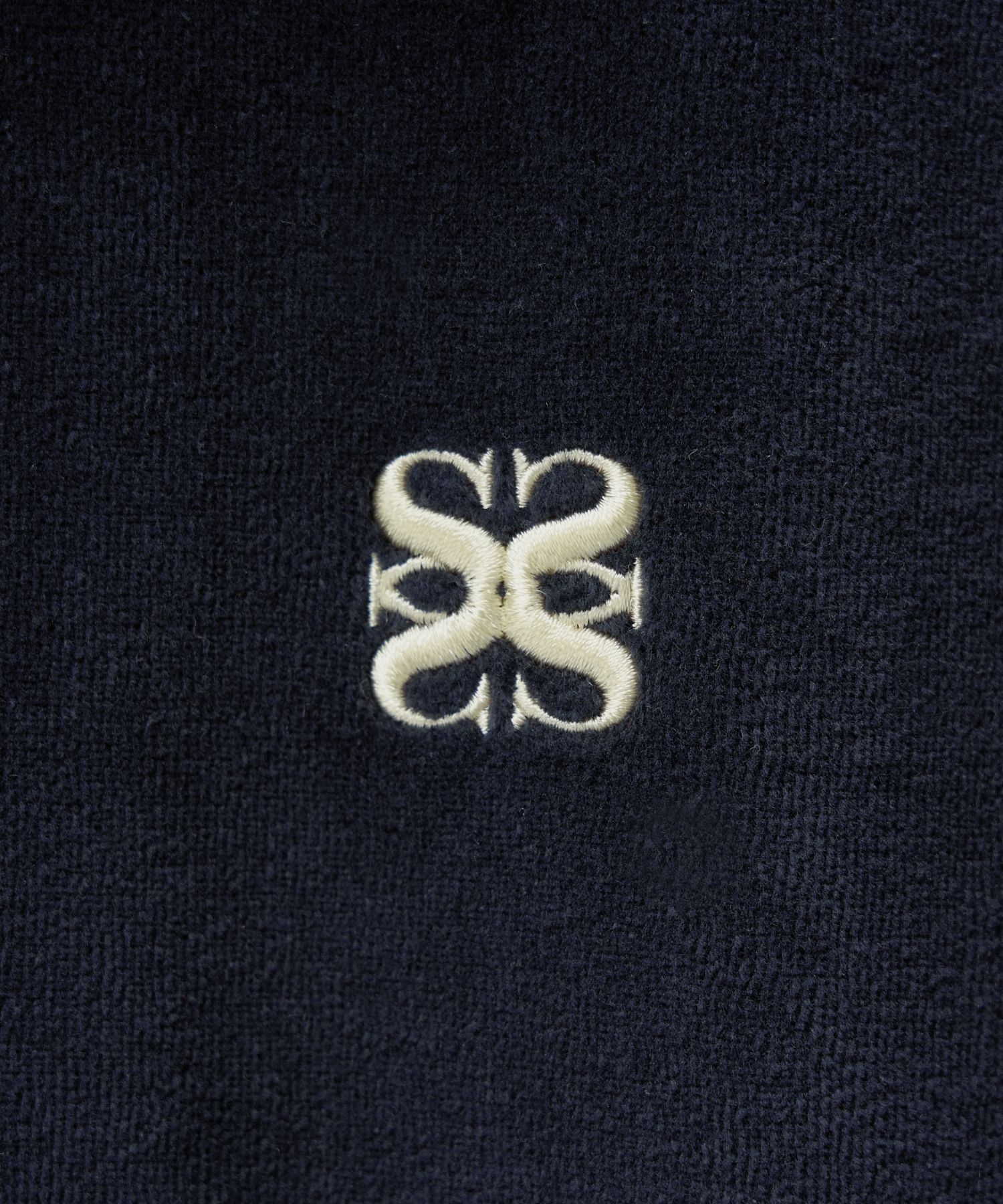 MUSINSA公式 | SATUR Lawton Velour Track Zip-Up Jacket Navy