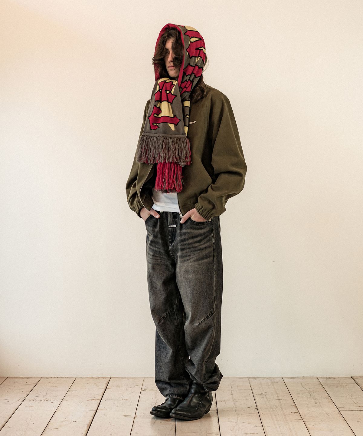 더바이닐하우스(THEVINYLHOUSE) BLOUSON JACKET KHAKI