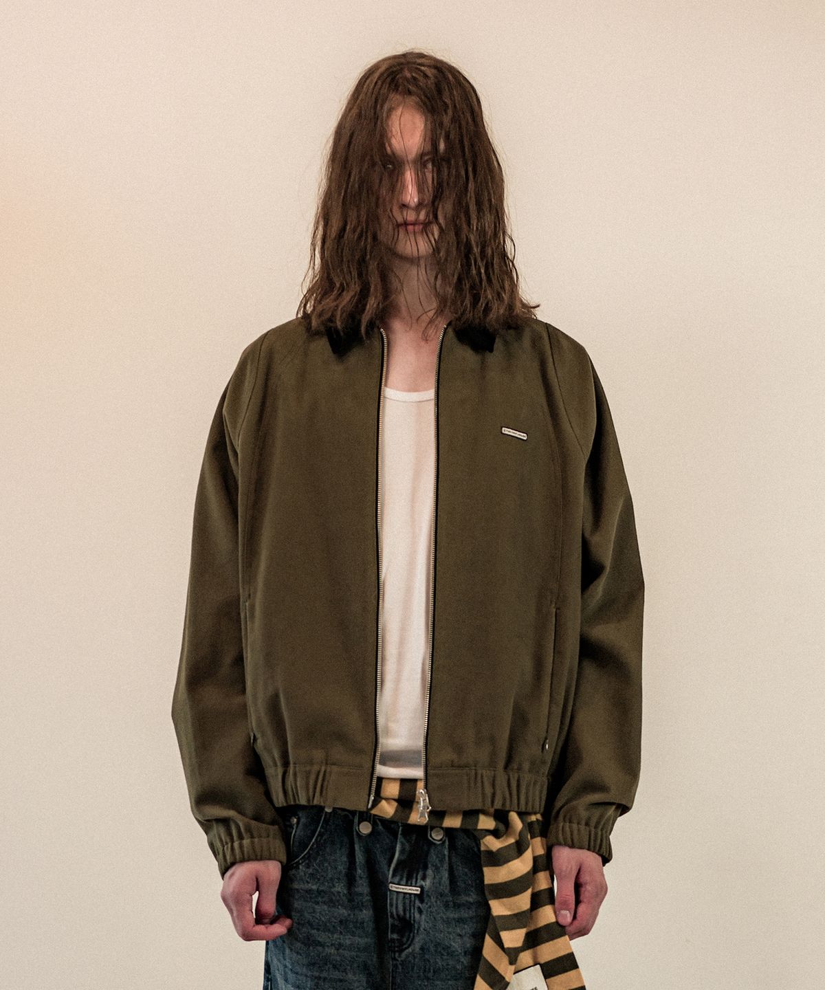 더바이닐하우스(THEVINYLHOUSE) BLOUSON JACKET KHAKI