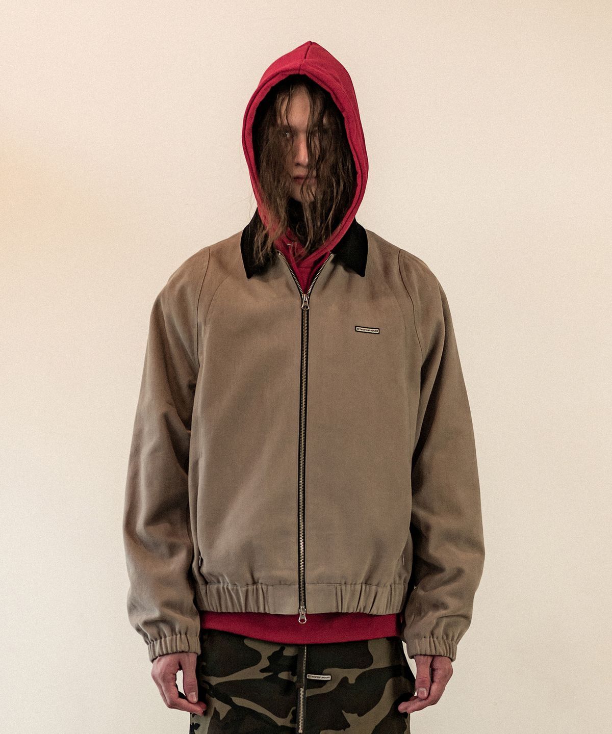 더바이닐하우스(THEVINYLHOUSE) BLOUSON JACKET SAND