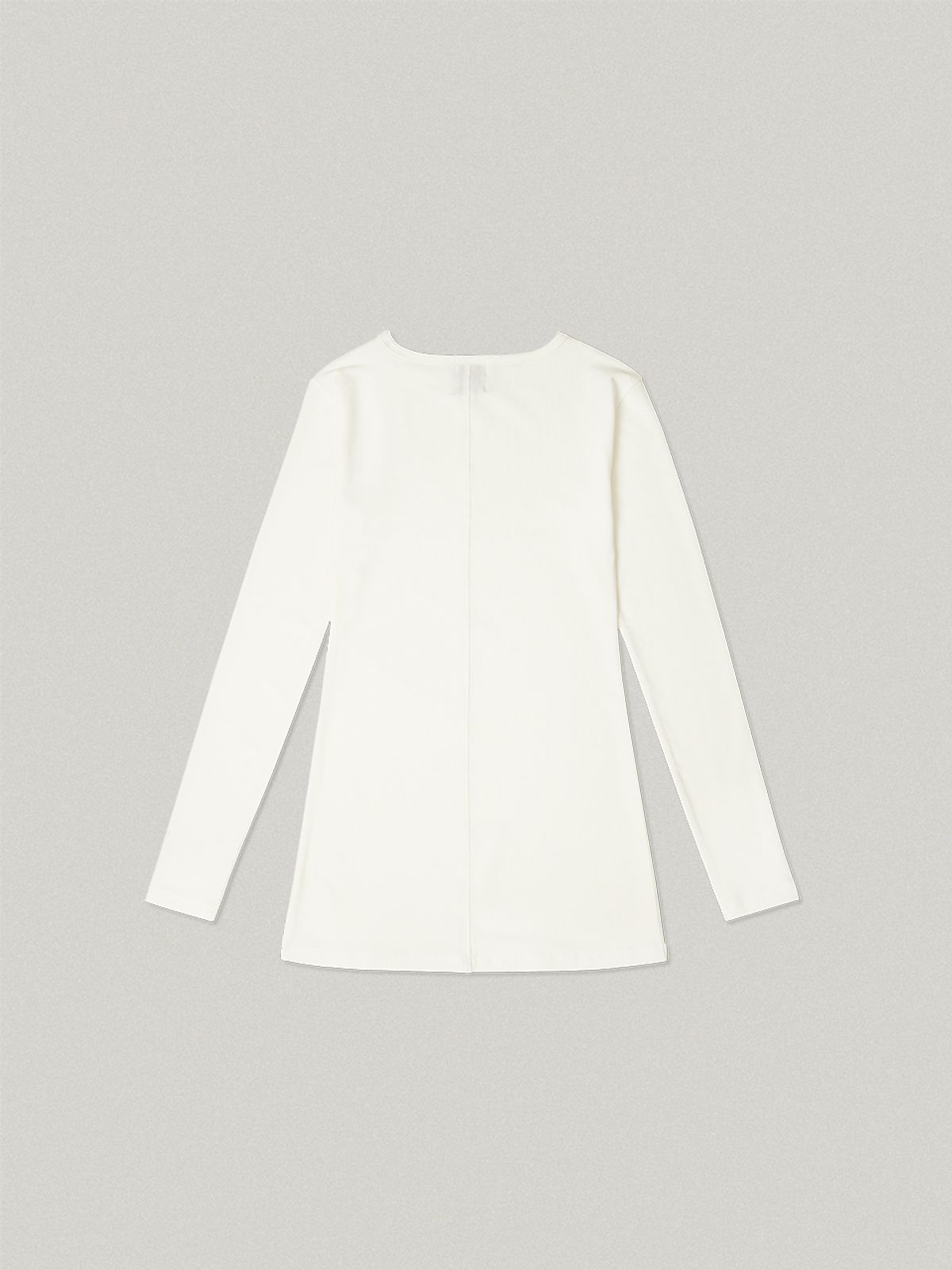 폴뉴아(FOLNUA) FOULARD LONG LAYERED T-SHIRT (IVORY)