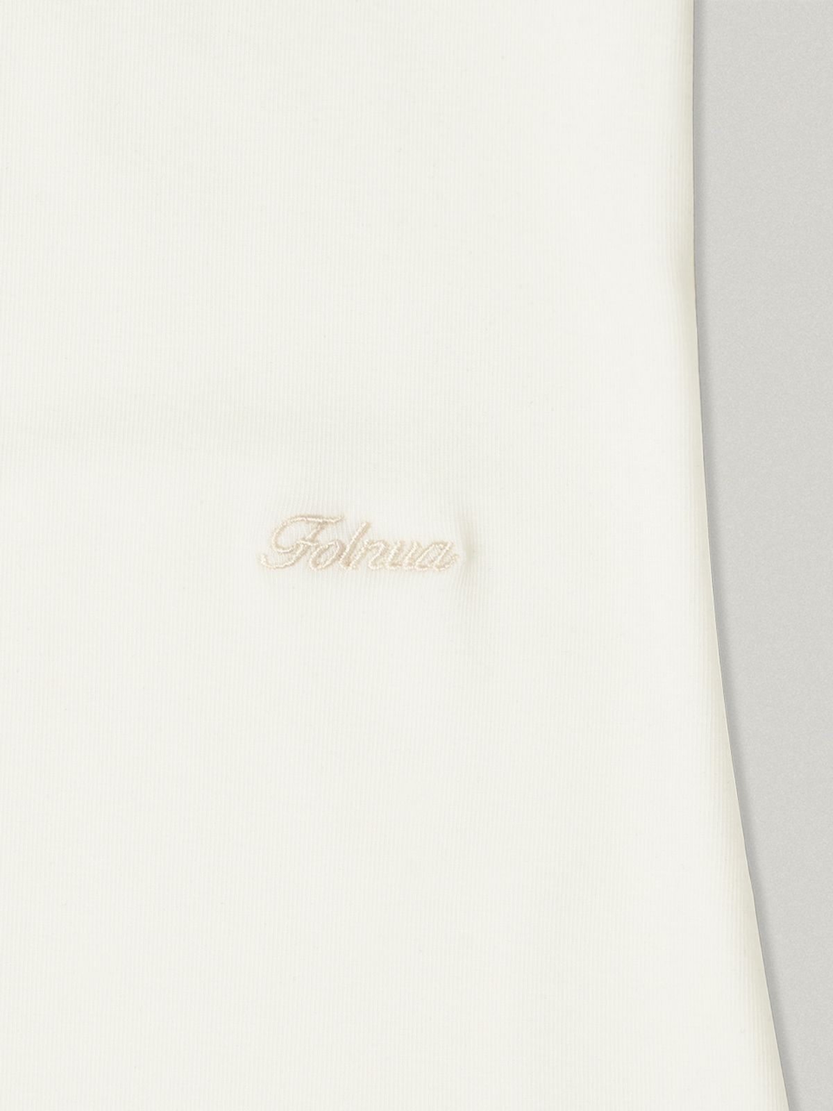 폴뉴아(FOLNUA) FOULARD LONG LAYERED T-SHIRT (IVORY)