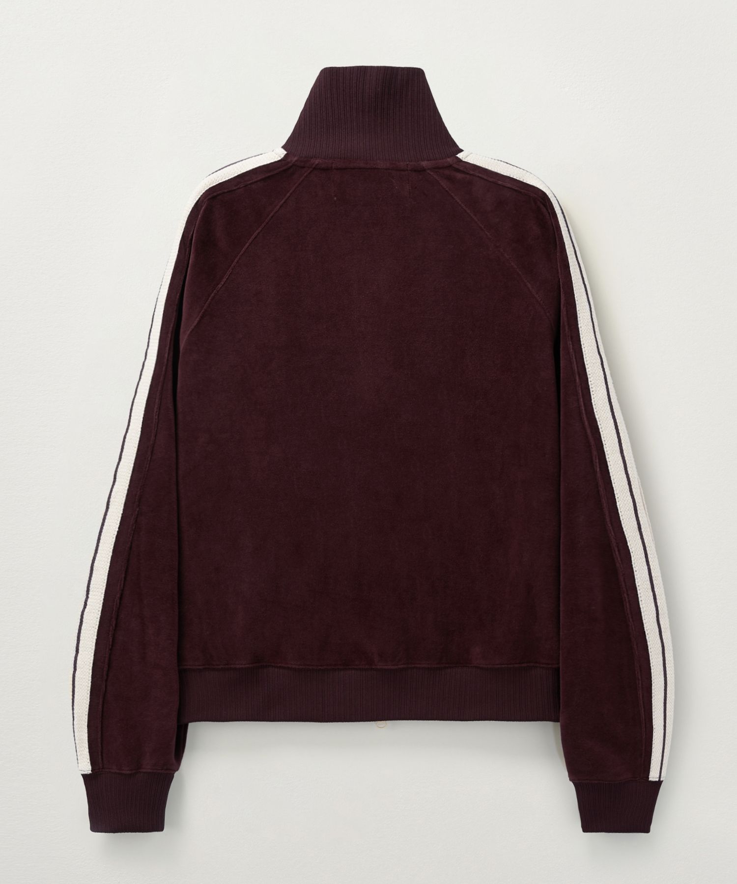MUSINSA | SATUR Lawton Velour Track Jacket Burgundy