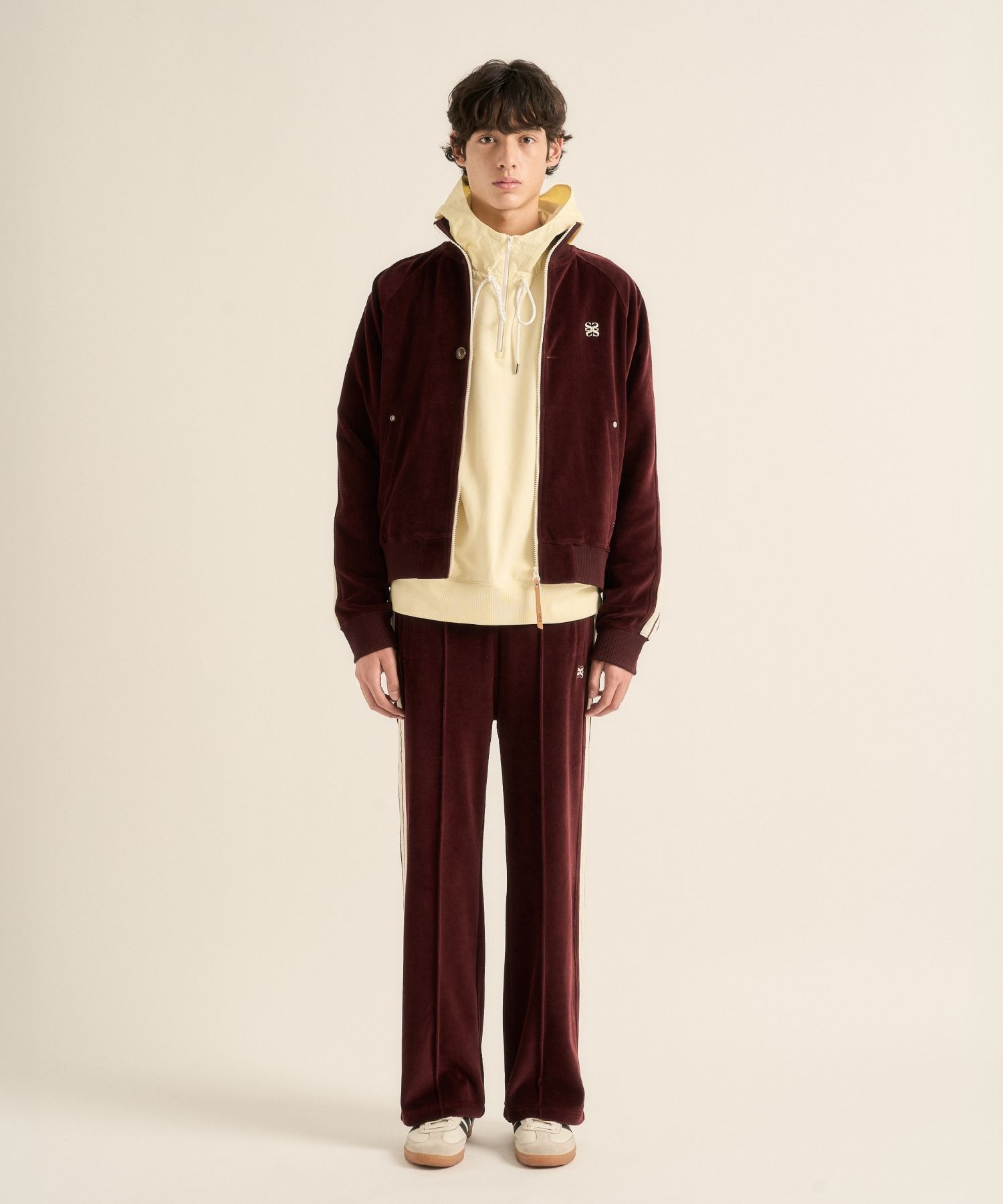 【SATUR】男女兼用 ★ Lawton Velour Track Zip-up Jacket ★ MUSINSA | SATUR Lawton Velour Track Zip-Up Jacket Navy