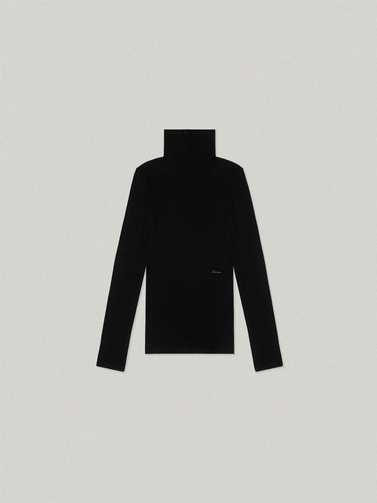 폴뉴아(FOLNUA) COZY WOOL TURTLENECK T-SHIRT (BLACK)