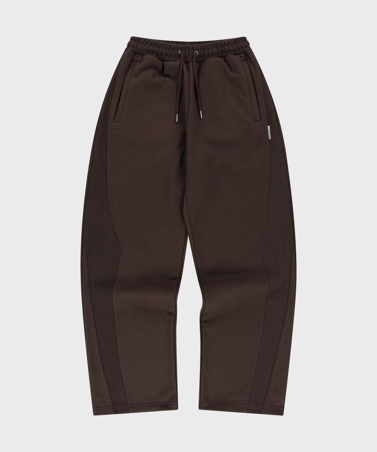 더바이닐하우스(THEVINYLHOUSE) CUT-OFF SWEATPANTS BROWN