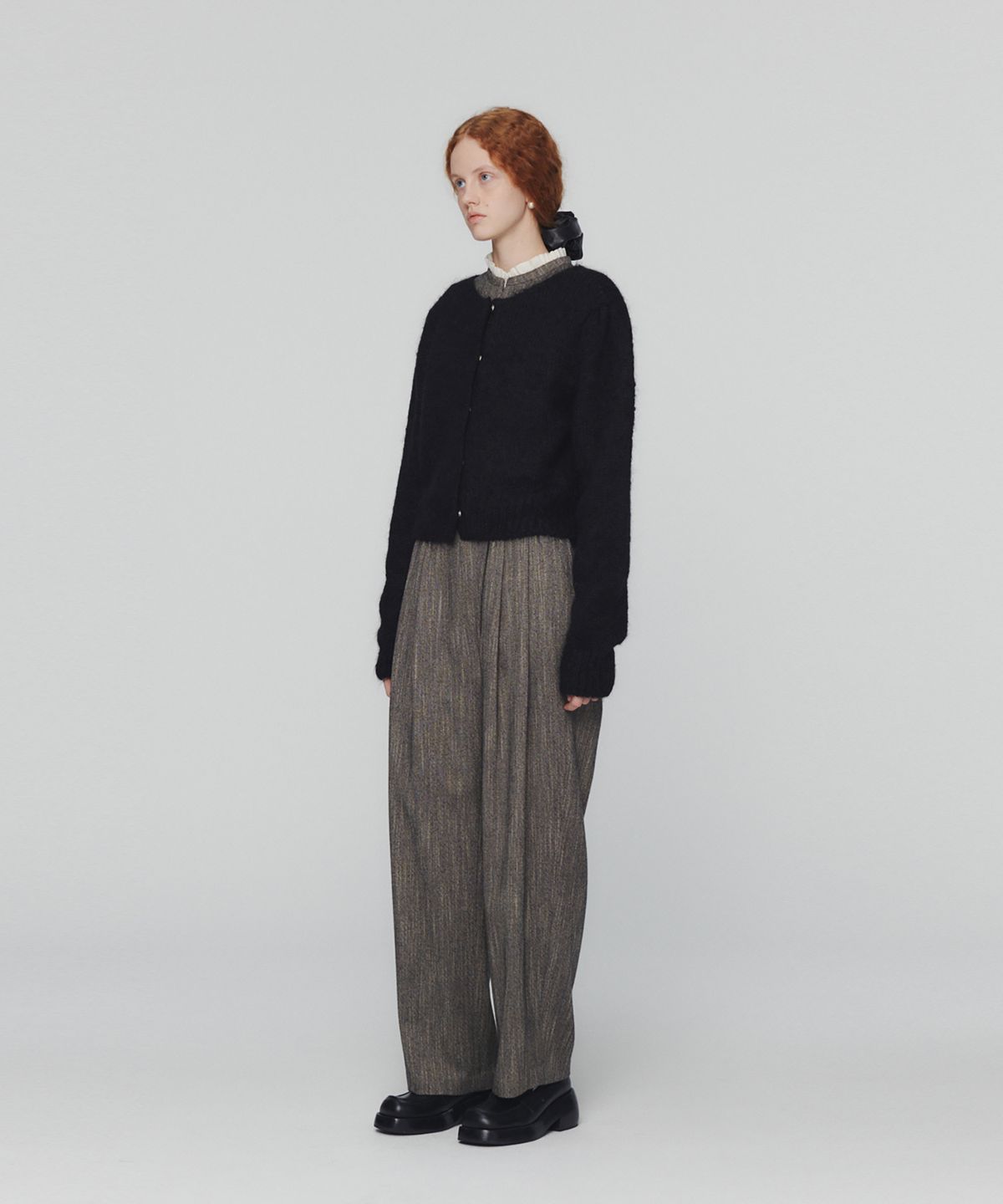 아모멘토(AMOMENTO) NEW GRANDMA CARDIGAN_BLACK