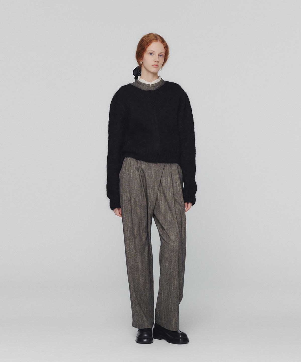 아모멘토(AMOMENTO) NEW GRANDMA CARDIGAN_BLACK