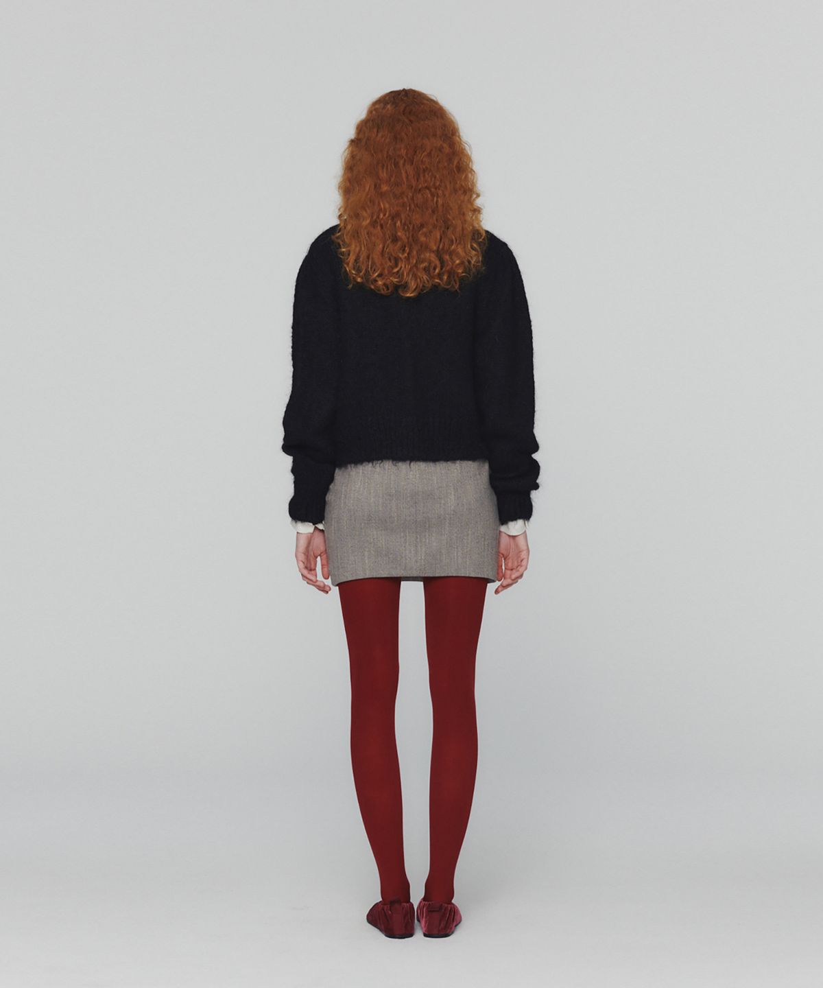 아모멘토(AMOMENTO) NEW GRANDMA CARDIGAN_BLACK
