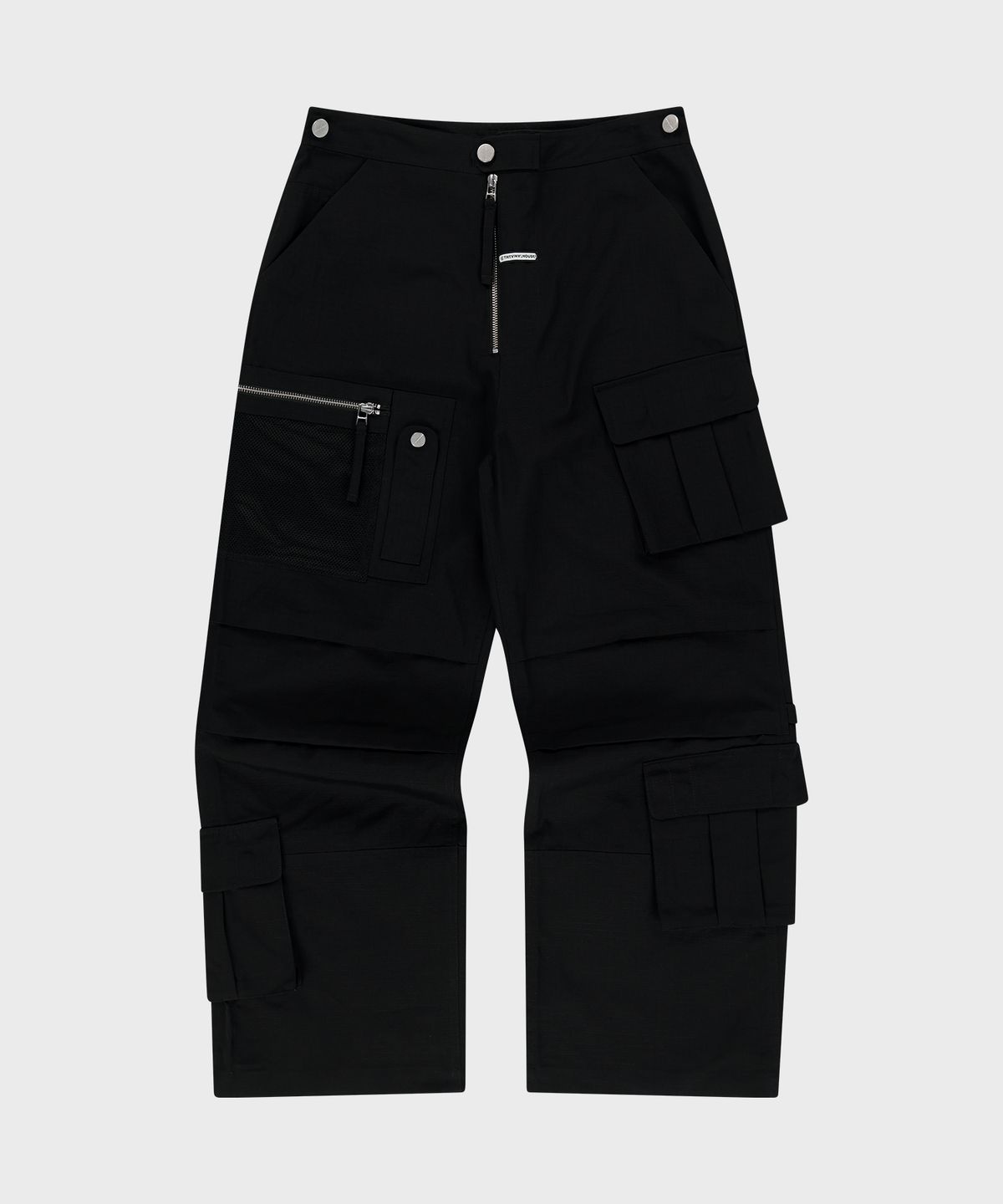 더바이닐하우스(THEVINYLHOUSE) MILITARY CARGO PANTS BLACK