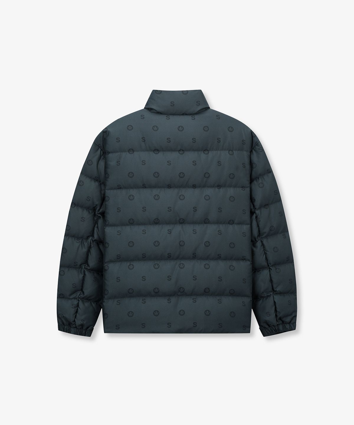 수프라(SUPRA) 모노그램 자가드 숏 다운 자켓(NAVY)