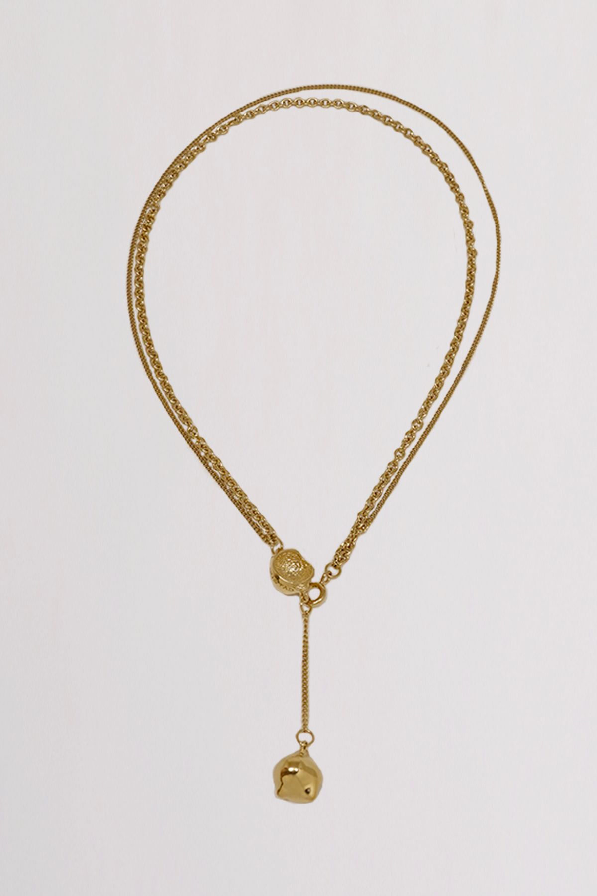 휴스타드(HUSTAD) HUSTAD 227 Two way Necklace_925 실버/14k 골드 네크리스