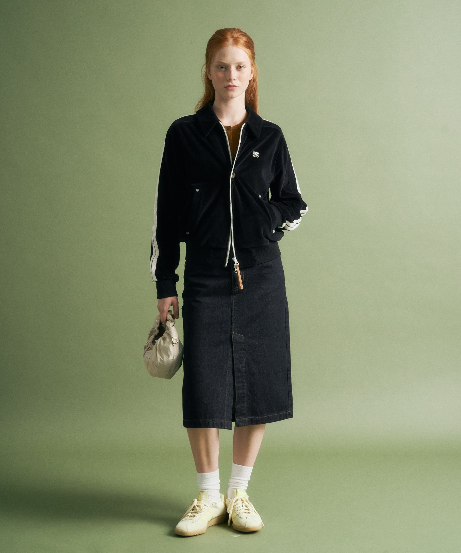 全国送料無料ギフト MUSINSA Black Jacket Collar Velour Lawton (W) SATUR | トップス