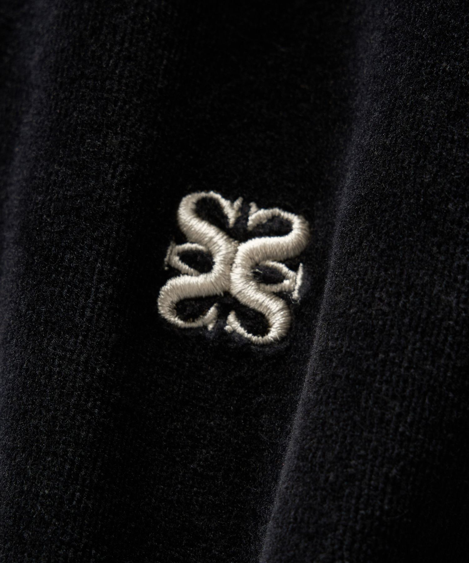MUSINSA | SATUR (W) Lawton Velour Collar Jacket Black