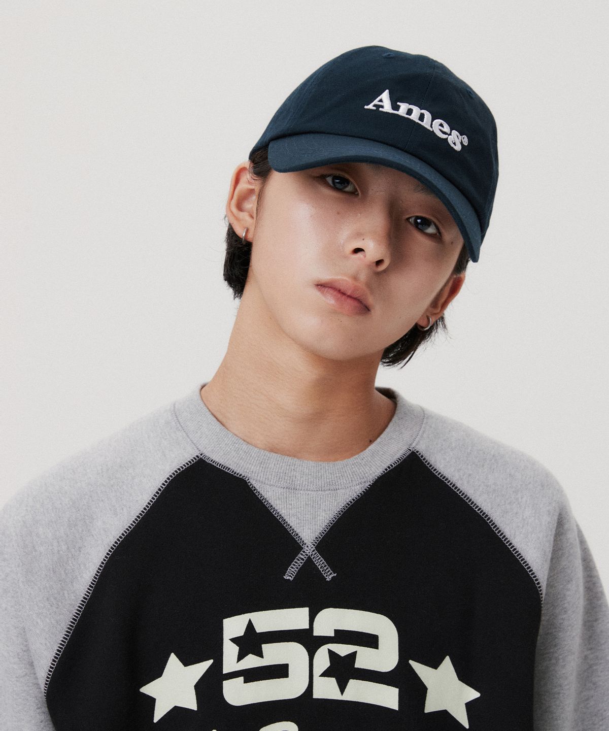 아메스 월드와이드(AMES-WORLDWIDE) BASIC LOGO BALL CAP NAVY