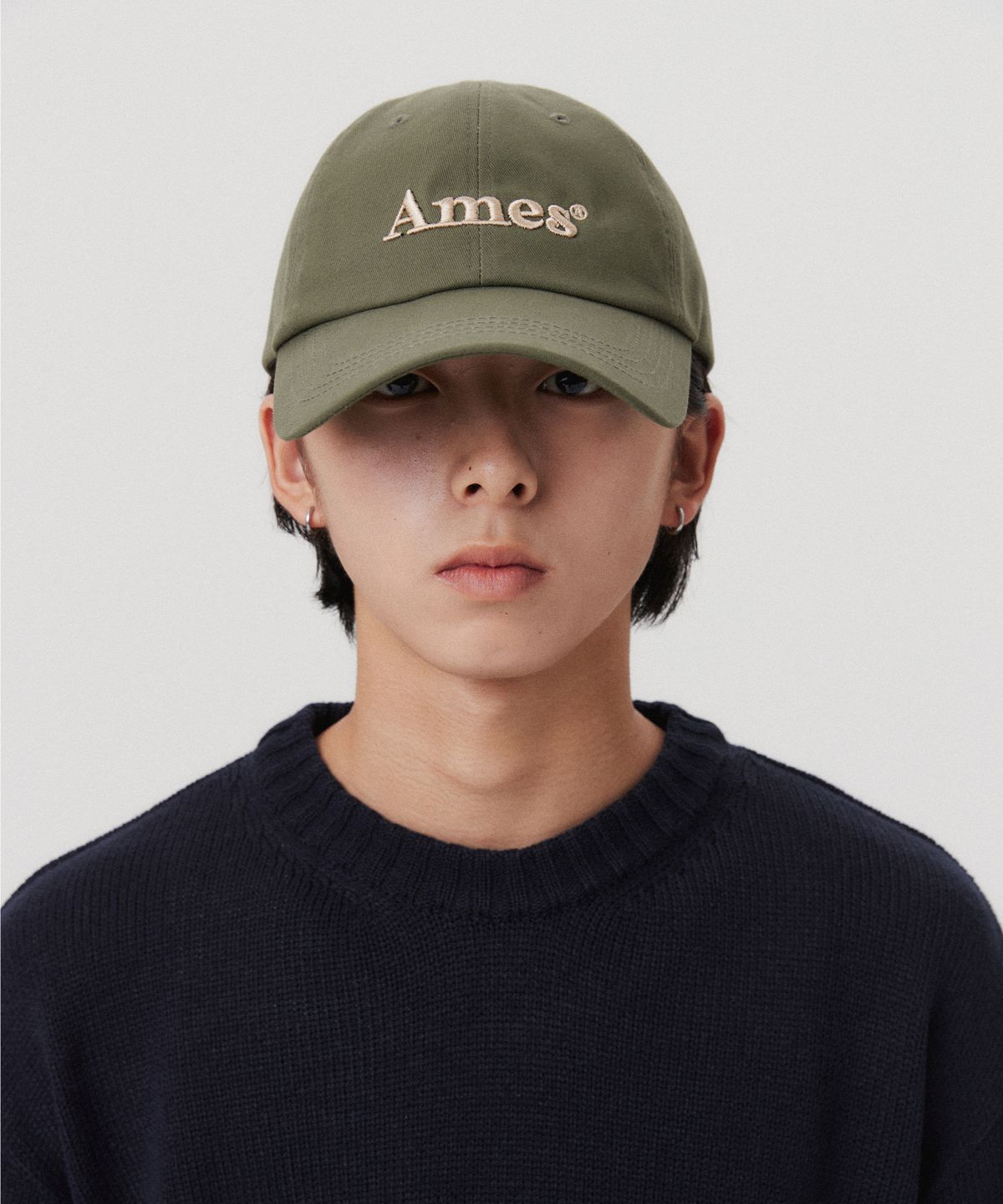 아메스 월드와이드(AMES-WORLDWIDE) BASIC LOGO BALL CAP KHAKI