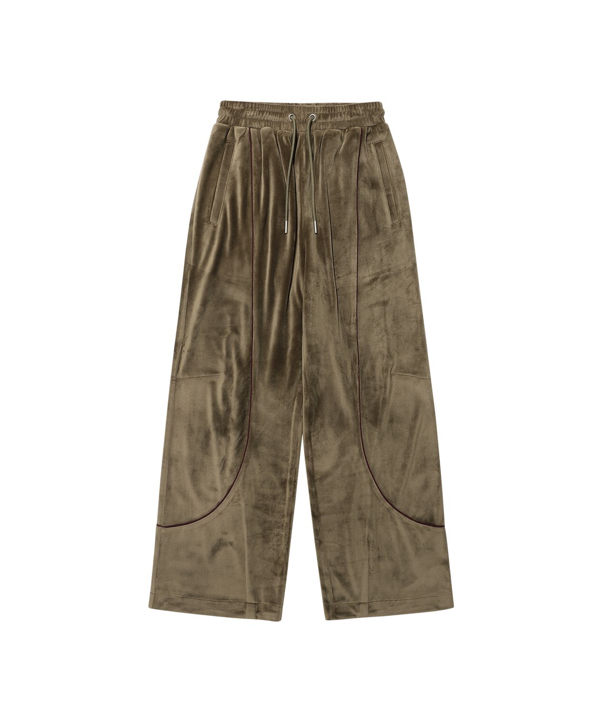 아메스 월드와이드(AMES-WORLDWIDE) VELOUR TRACK PANTS KHAKI